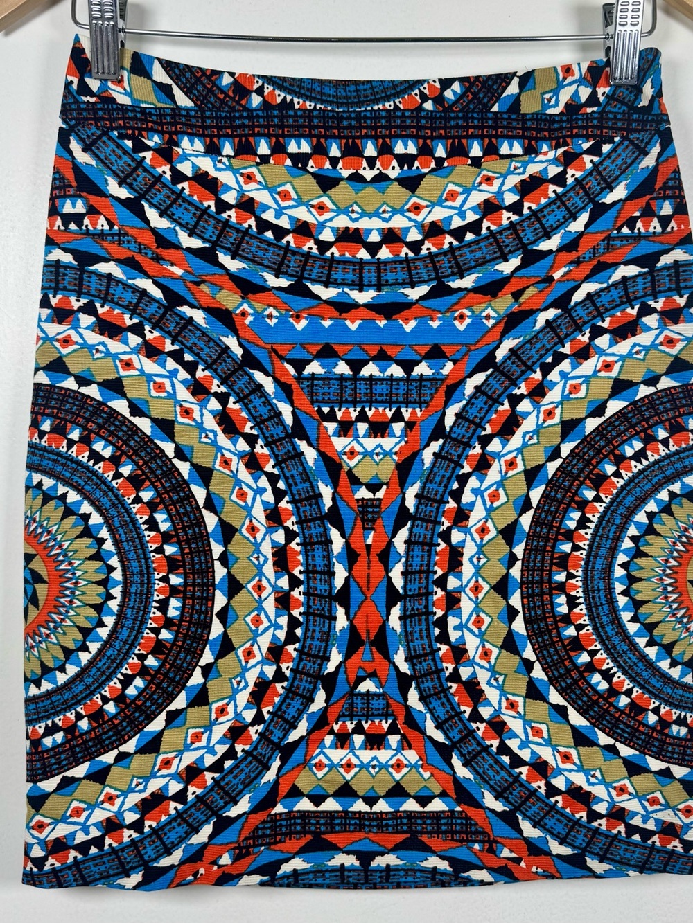 Anthropologie Tabitha Olmeda geometric pencil skirt Women’s 0 Bohemian Retro EUC